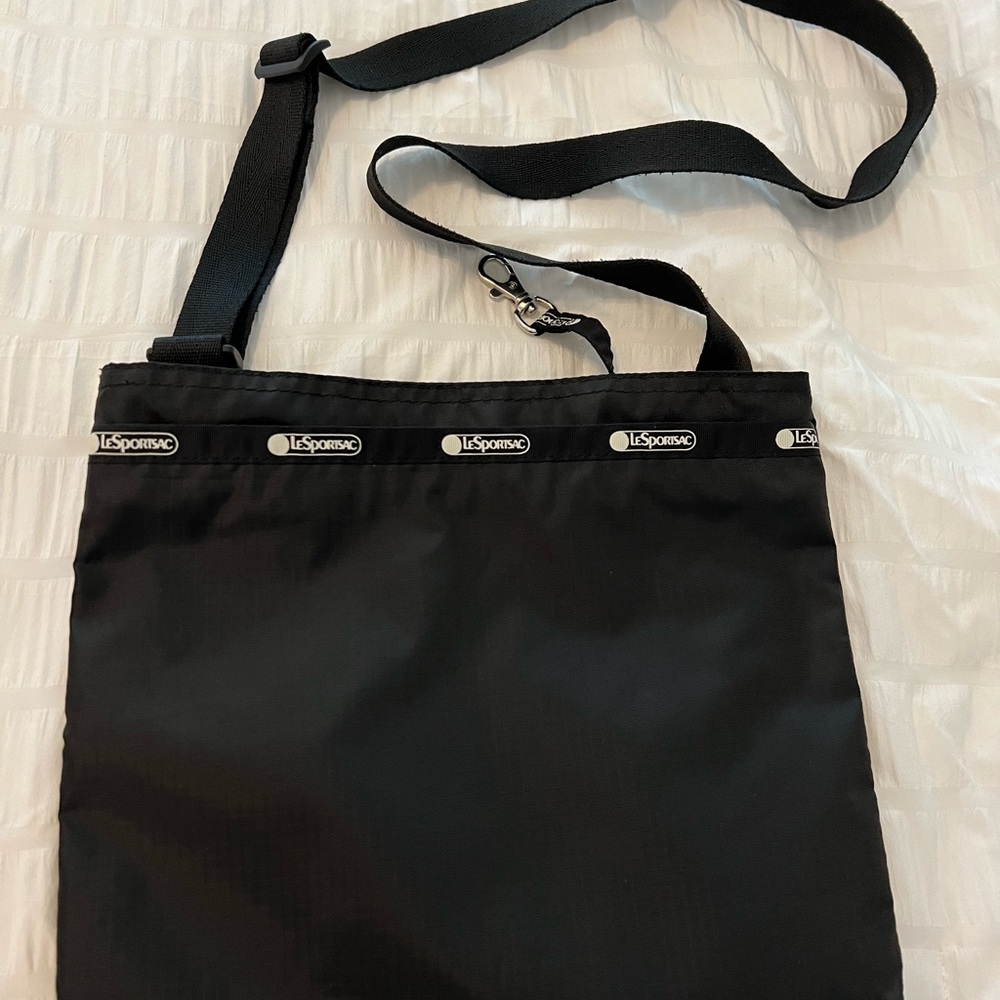Lesportsac Madison Nylon Crossbody Black Bag